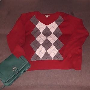 V-neck Christmassy Sweater